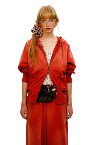 [Moromoro2] Combed Cotton Lace Hoodie &  Sweatpants