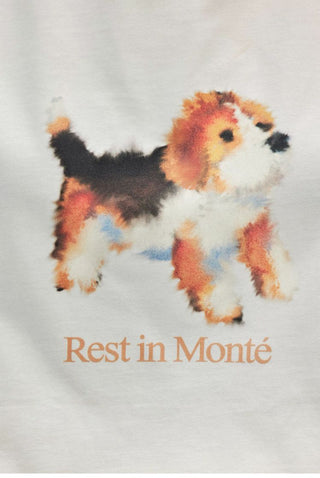 [Monterest] Ink Print Crewneck Cotton T-Shirt