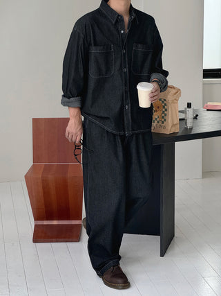 Thomas Raw Denim Shirt