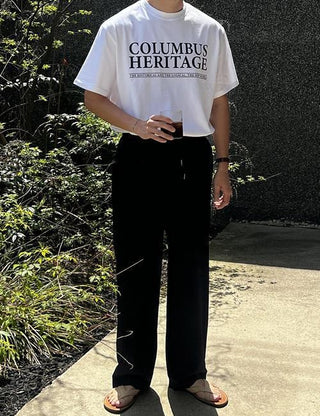 [Special Feature] COLUMBUS Short Sleeve T-shirt (3 colors)