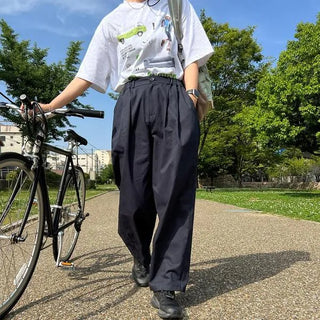Balloon Fit Cotton Pants