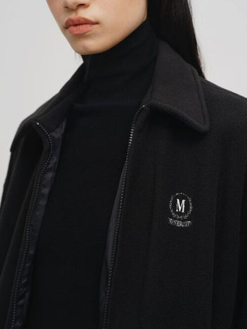 [MASONPRINCE] Embroidered Fleece Collar Jacket