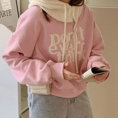 Powdy brushed fleece sweatshirt