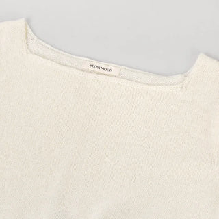 Boat neck soft knit