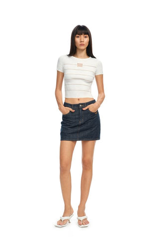 [NOTAWEAR] Beaded knitted T-shirt