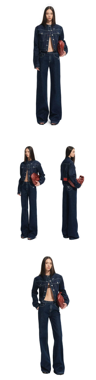 [NOTAWEAR] N4 Pro Italian Raw Denim Mid-Rise  Jeans