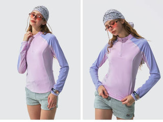 [Monterest] Half-Zip Slim Fit UV Protection Top