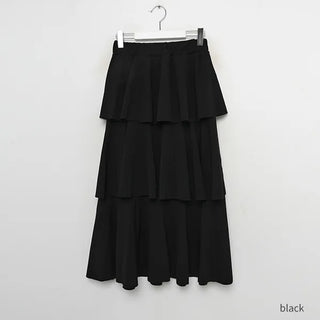 3-tiered long canter skirt