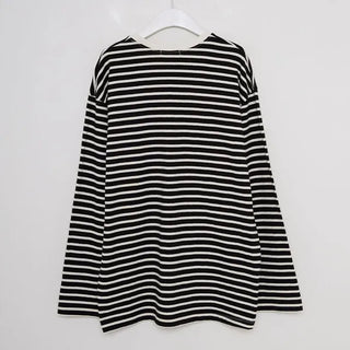 Simple two-tone striped T-shirt