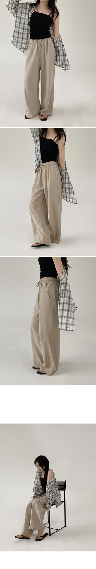 Wood Linen Wide Pants - 6 Colors