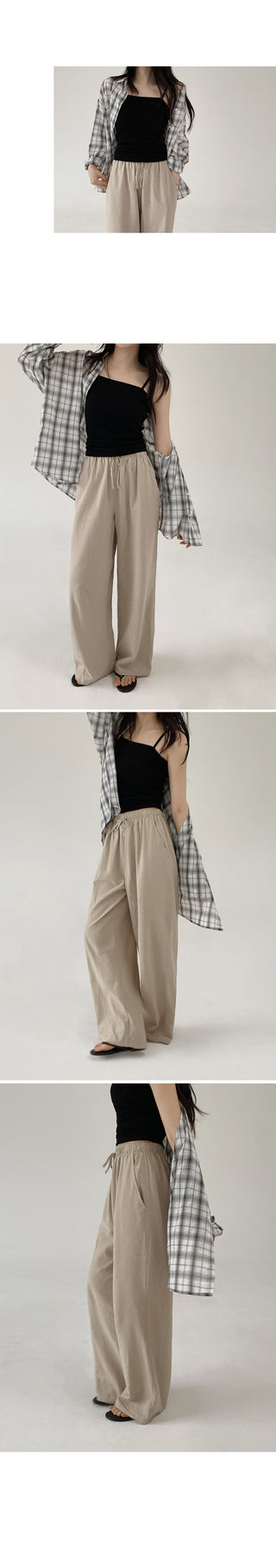 Wood Linen Wide Pants - 6 Colors