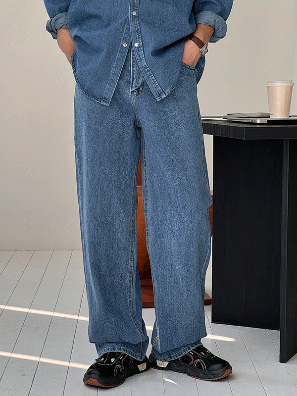 Fore Semi-Wide Denim Pants