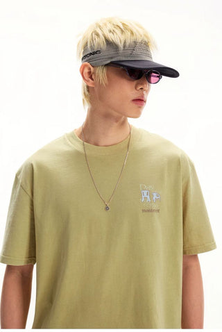 [Monterest] Washed Forest Print Relaxed Fit Tee