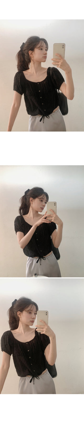Cotton Flower Blouse - 2 colors