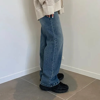 Wide Easy Denim Pants