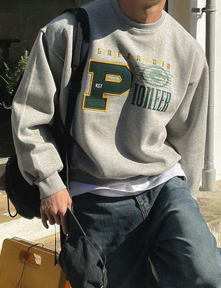 P Fleece-lined Sweatshirt (3 colors)