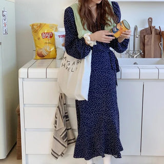 Polka Dot Wrap Dress