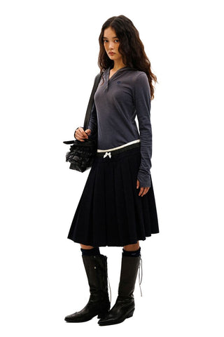 [Moromoro2] Old Hooded Long T-Shirt