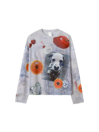 CONP Mesh Graphic Long Sleeve (White)