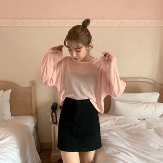 lolli see-through round T