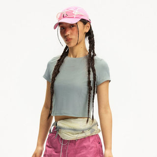 [Monterest] Quick-Dry Slim Fit Cropped Sports Tee