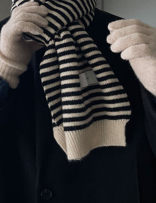 knock.stripe muffler(3color)