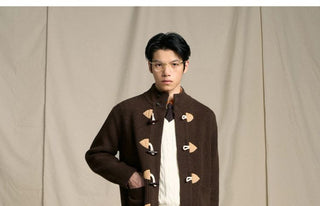 [CULTUM] Merino Wool Ivy Style Toggle Cardigan