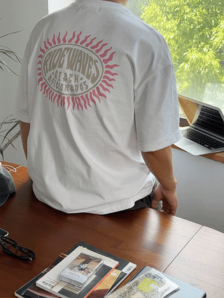 RIDE Back Print Oversized 1/2 T-shirt