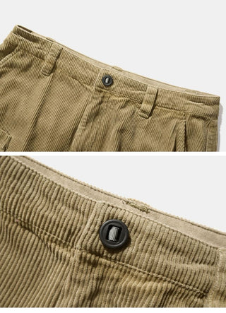 [Monterest] Washed Corduroy Wide Leg Work Pants