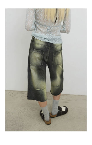 CONP Rivet Cropped Jeans (Washed)