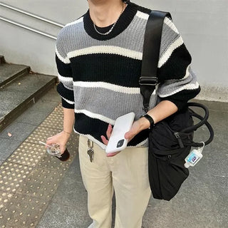 Asymmetrical Border Knit