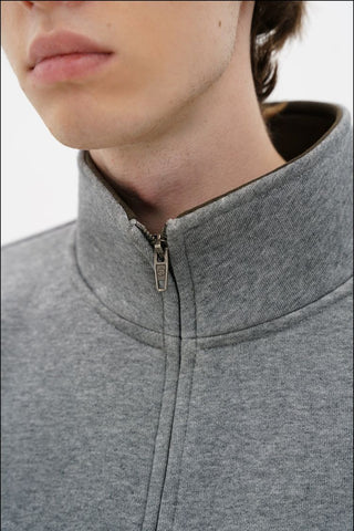 [MASONPRINCE] Heavyweight Air Layer Stand Collar Hoodie Set