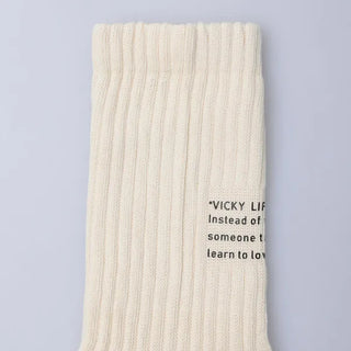 Bag lettering socks