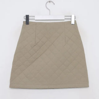 Quilted mini skirt