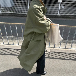 long windbreak coat