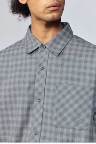 [Monterest] Relaxed Fit Check Pocket Shirt