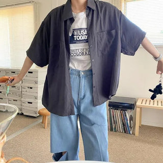 Loose-fit summer half shirt