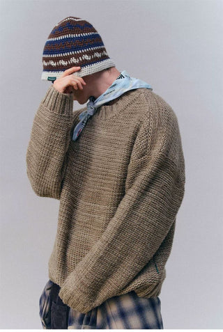 [Monterest] Relaxed Fit Gradient Knit Sweater