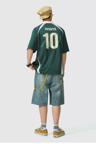[Monterest] Outdoor Sports Print Polo Jersey Tee