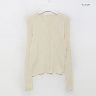 Ribbed cardigan