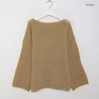 Oversized Boat Neck Knit