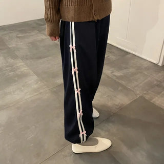Ribbon detail jogger pants