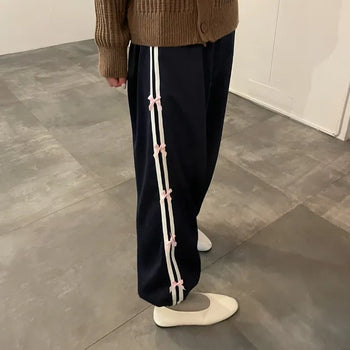 Ribbon detail jogger pants