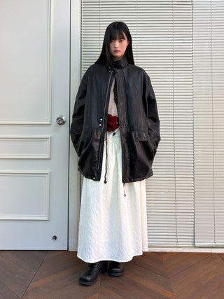 [NeverSeez] Jacquard Voluminous Skirt