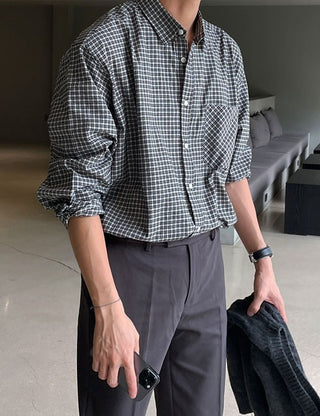 Andy Oversized Check Shirt (2 colors)