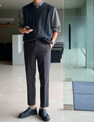 Cable Cashmere Vest (5 colors)