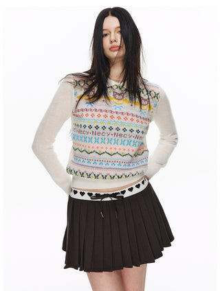 [NECY] Mimora Fair Isle Jacquard Knit Series