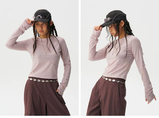 [Monterest] Slim Fit Panel Long Sleeve T-Shirt