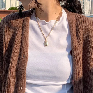 Padlock necklace
