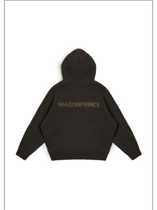MASONPRINCE Wool Blend Hoodie Cardigan